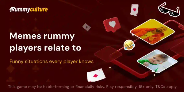 Funny rummy meme about getting the worst possible starting hand